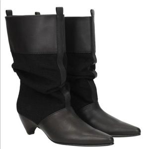 Stella McCartney Stivale Pakri/Fairbury in black Fabric/Eco Leather Slouch Boot